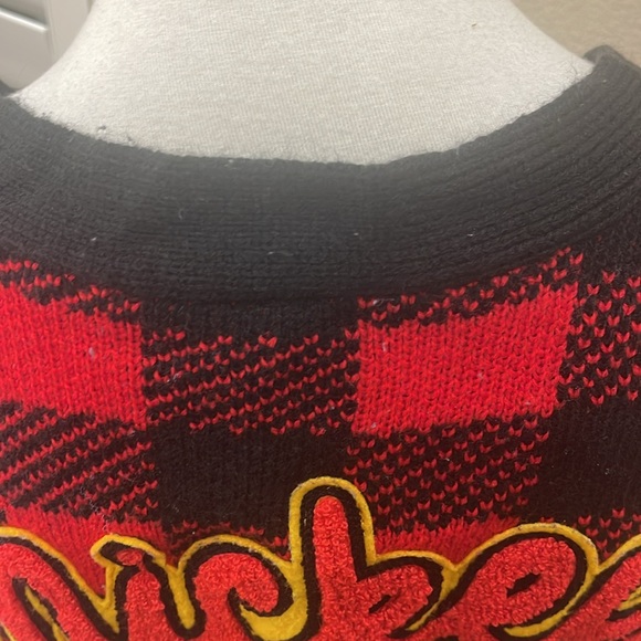 Disney X Forever 21 Mickey Mouse Sweater Women’s Plaid Preppy Cardigan - Picture 5 of 8